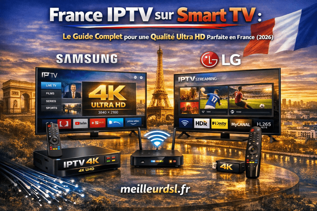 France IPTV Smart TV Samsung LG guide installation 2026