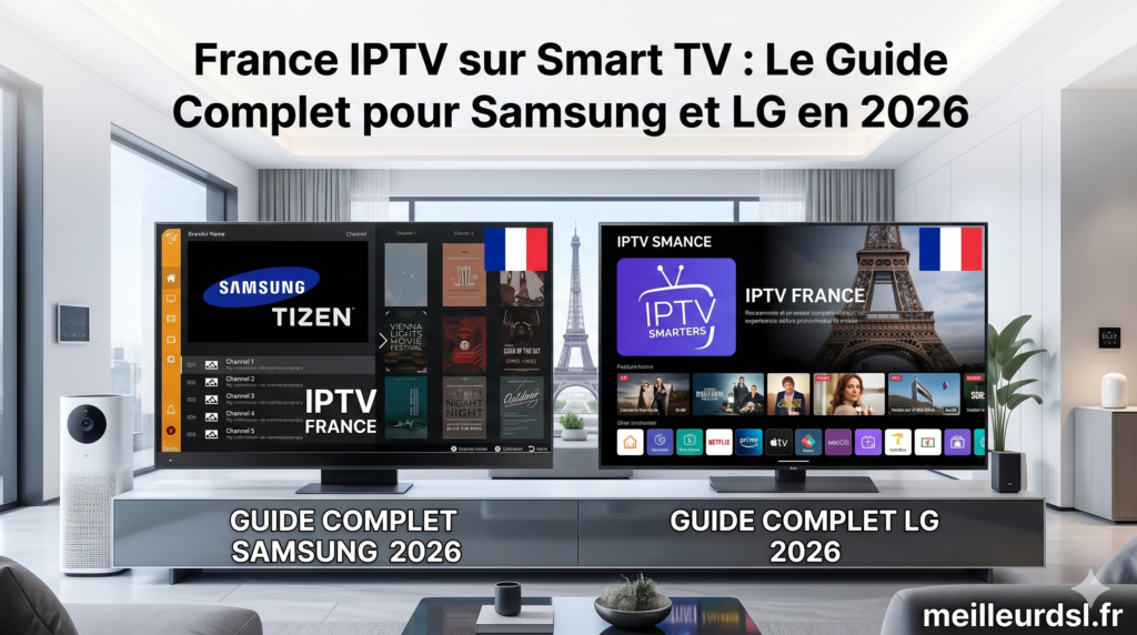 France IPTV Smart TV Samsung LG guide installation 2026