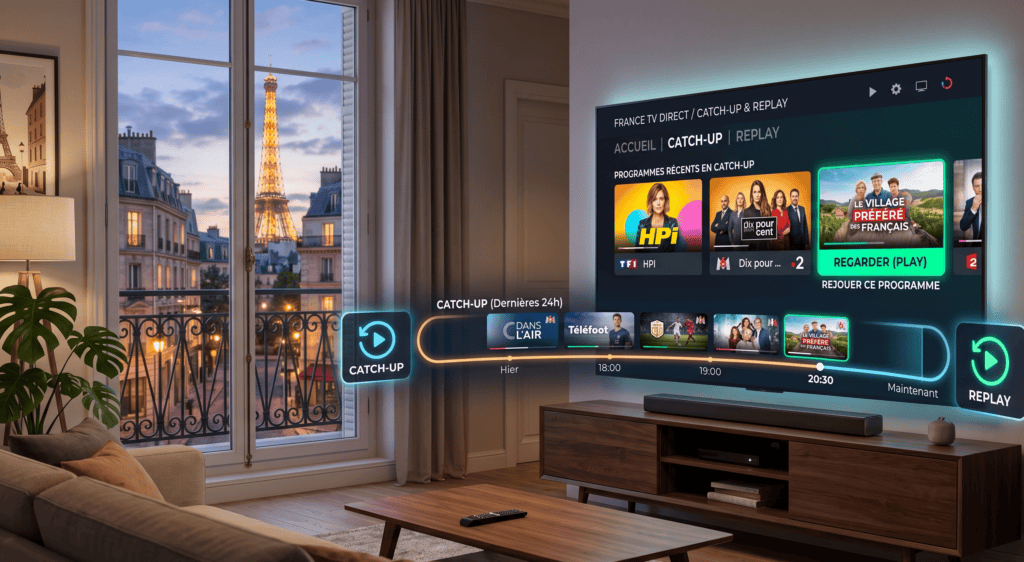 IPTV catch-up replay guide France programmes 2026